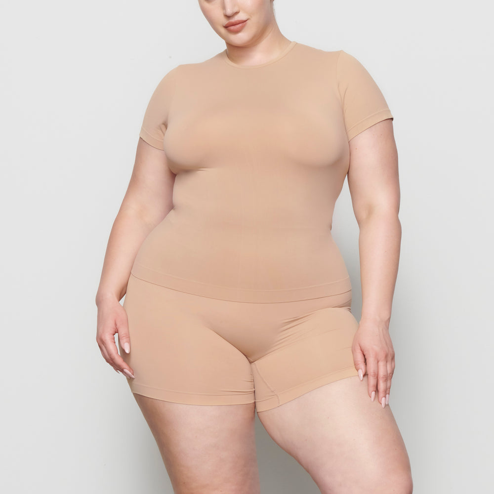 T-shirt Skims SOFT SMOOTHING Beige | 508VYQJNG