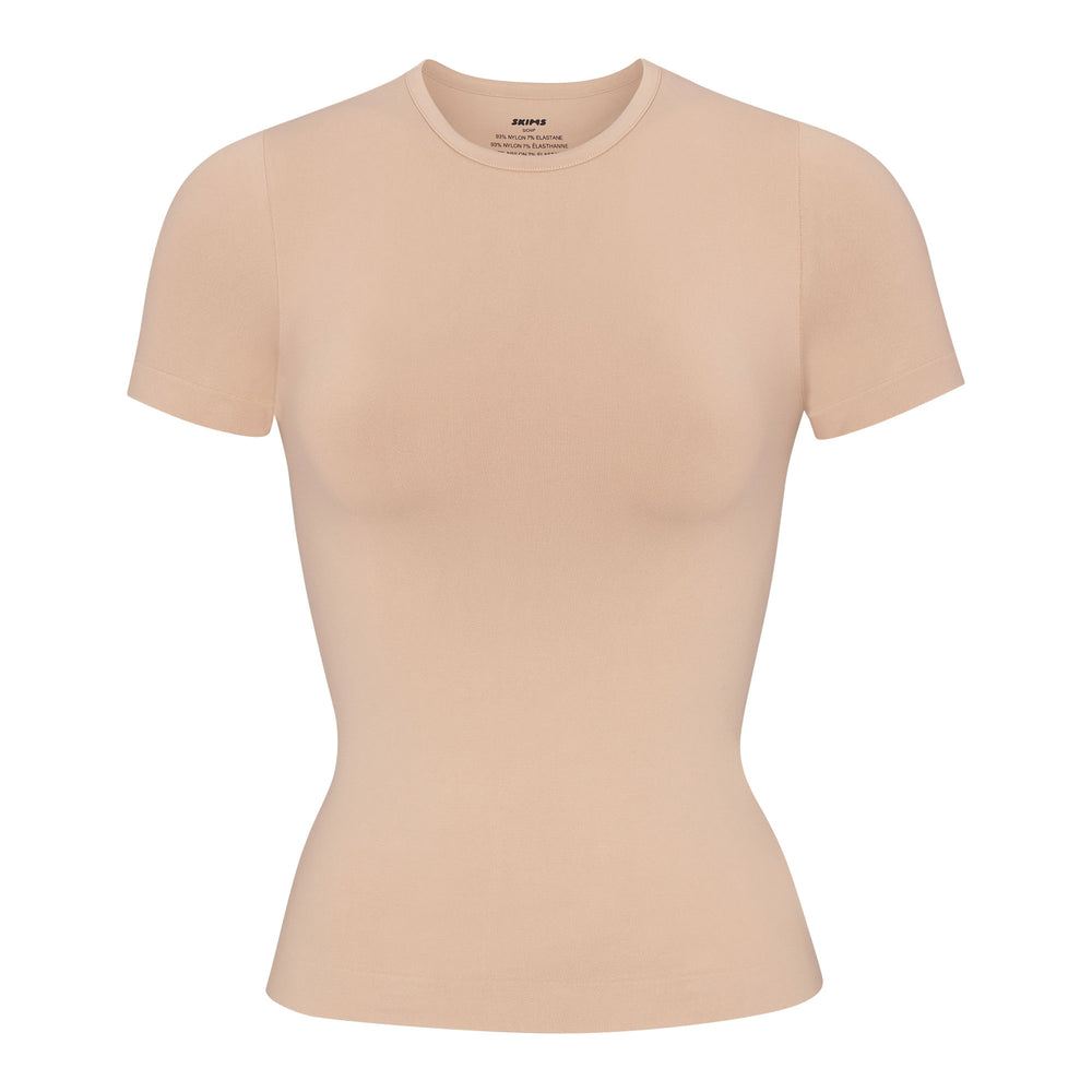 T-shirt Skims SOFT SMOOTHING Beige | 508VYQJNG
