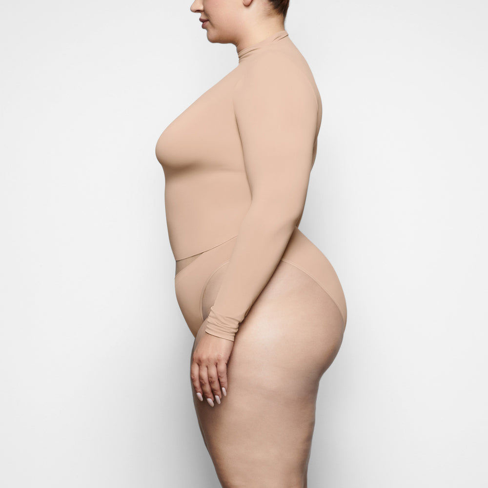 T-shirt Skims SOFT SMOOTHING TURTLENECK TOP Beige | 218OHRFKX