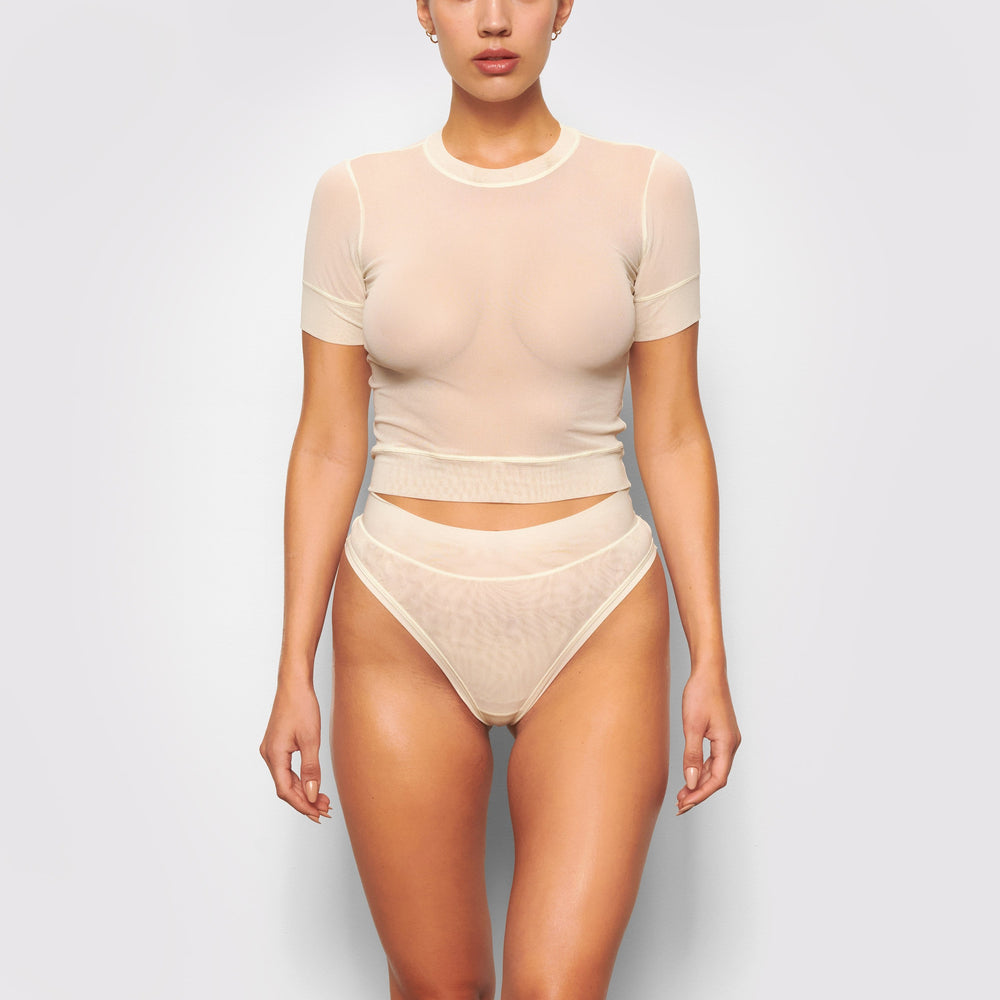 T-shirt Skims SUMMER MESH Blanche | 129LIUYCM
