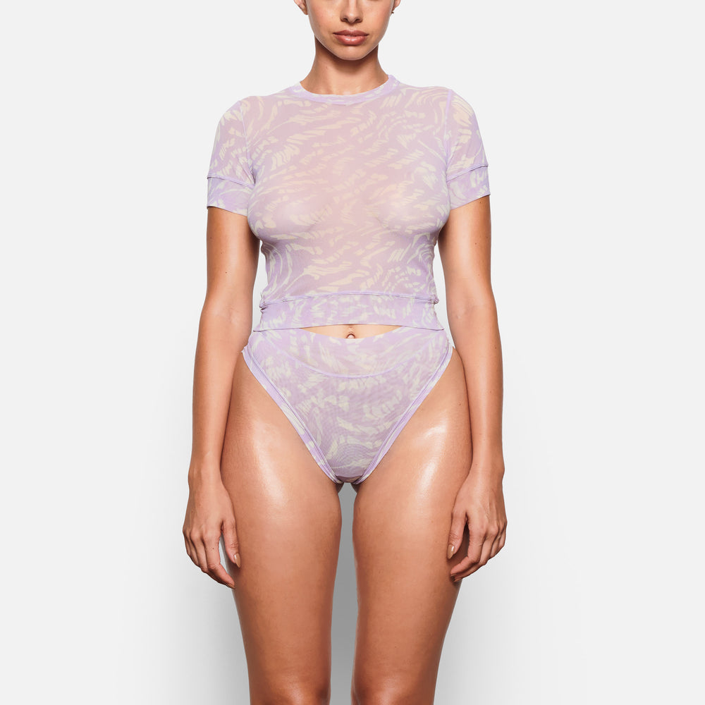 T-shirt Skims SUMMER MESH Violette Clair | 542JGDAEN