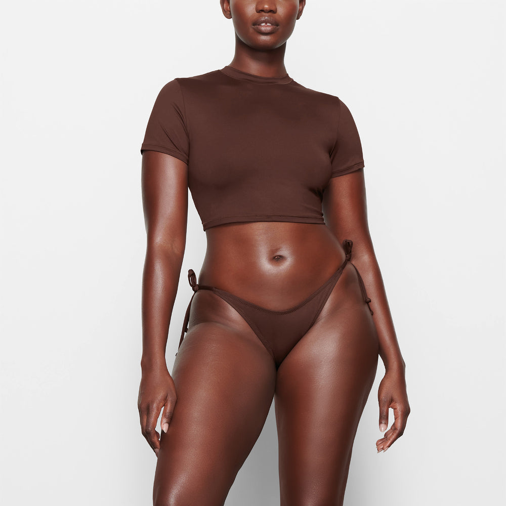 T-shirt Skims SWIM Chocolat | 068NRQMAK