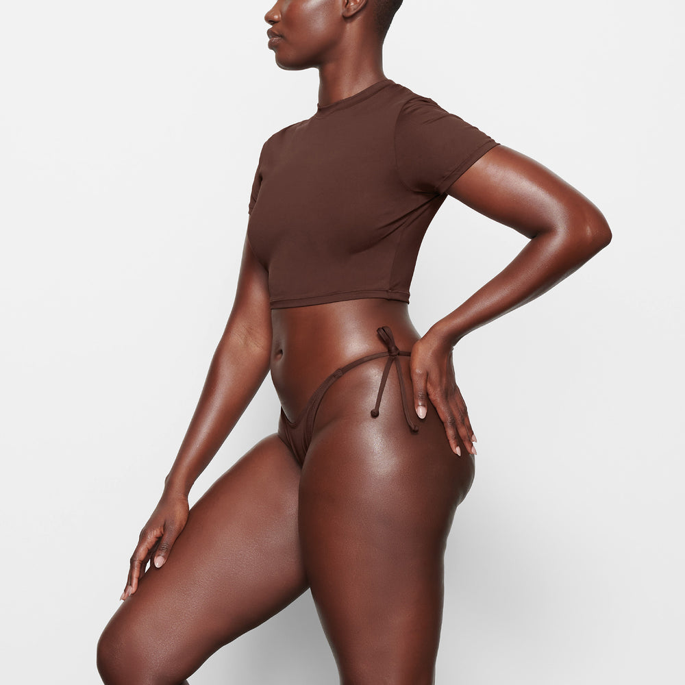 T-shirt Skims SWIM Chocolat | 068NRQMAK