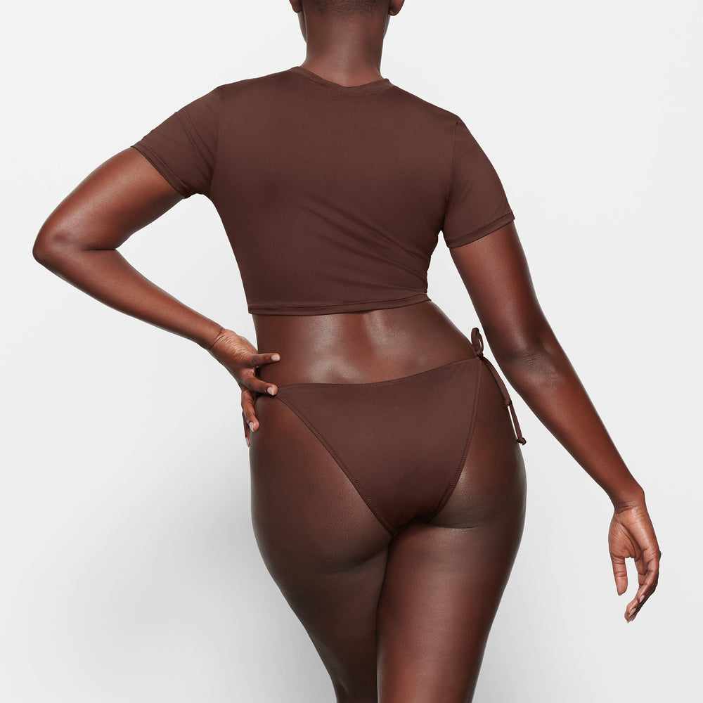 T-shirt Skims SWIM Chocolat | 068NRQMAK