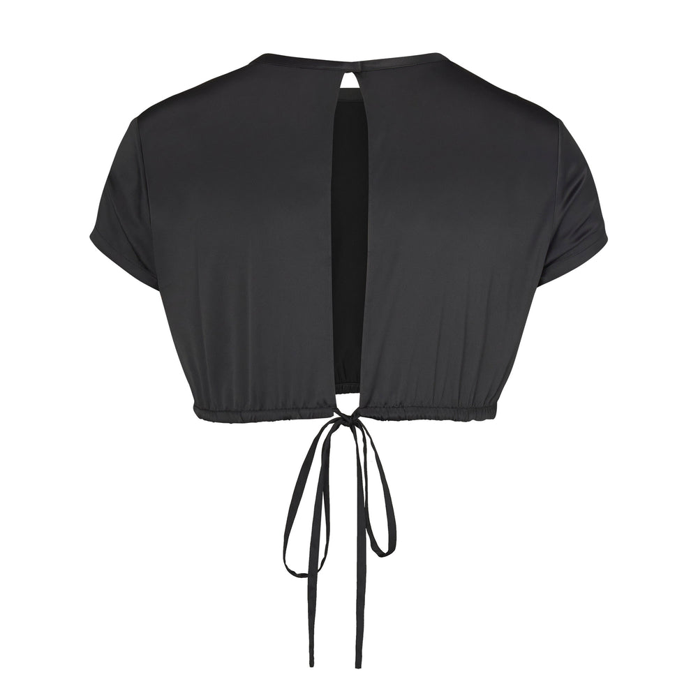T-shirt Skims WOVEN SHINE Noir | 869QVRWPI