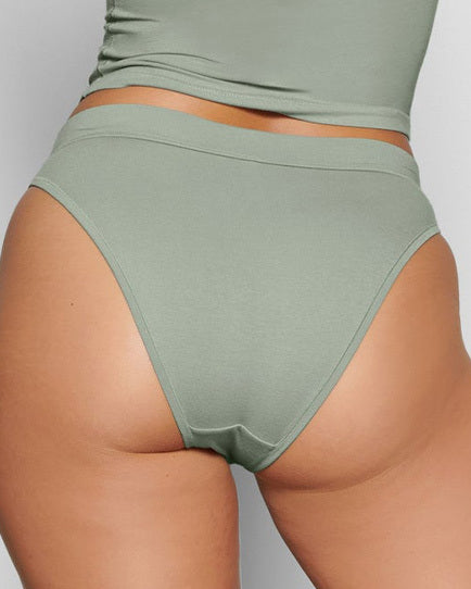 Tanga Skims COTTON JERSEY CHEEKY Bleu | 236EWVXMB