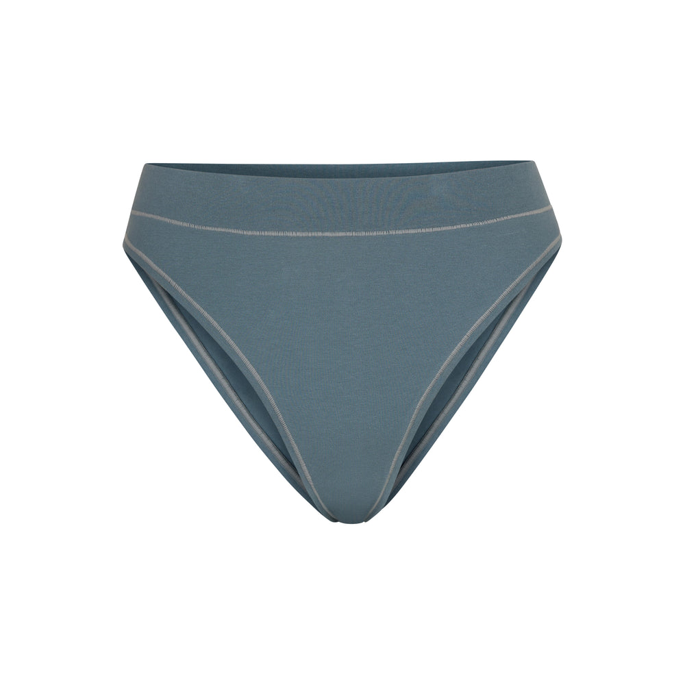 Tanga Skims COTTON JERSEY CHEEKY Bleu | 896YFBPDG