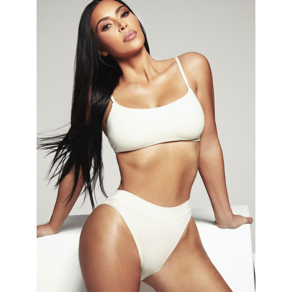 Tanga Skims COTTON JERSEY CHEEKY Grise Clair | 473YGPKSE