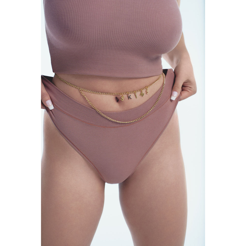 Tanga Skims COTTON JERSEY CHEEKY Grise Clair | 473YGPKSE