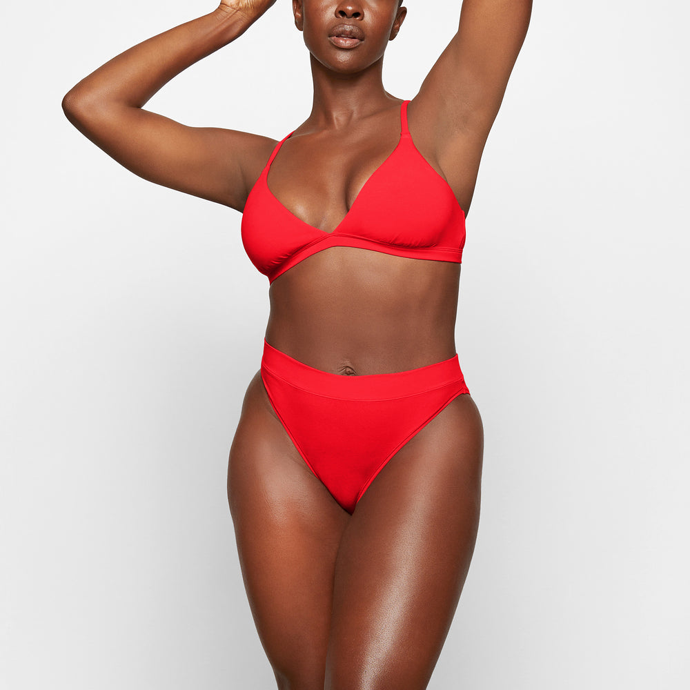 Tanga Skims COTTON JERSEY CHEEKY Rouge | 639HIGCDX