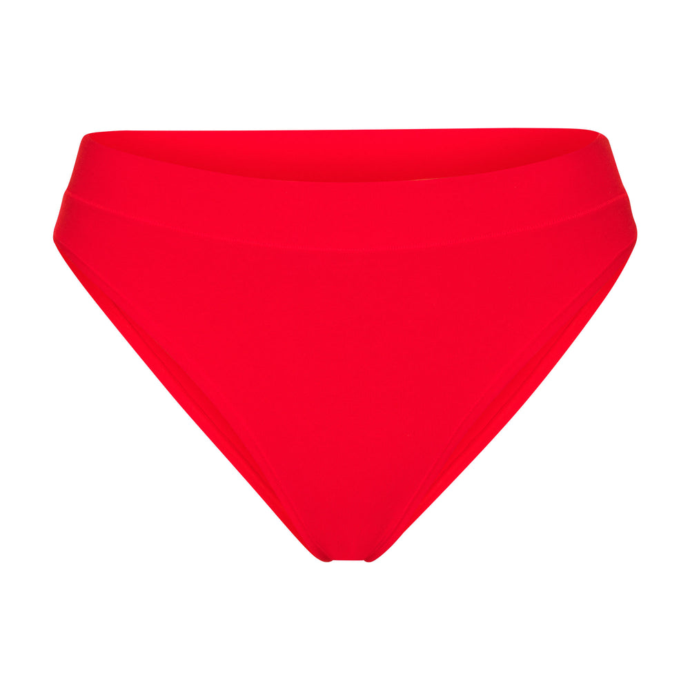 Tanga Skims COTTON JERSEY CHEEKY Rouge | 639HIGCDX