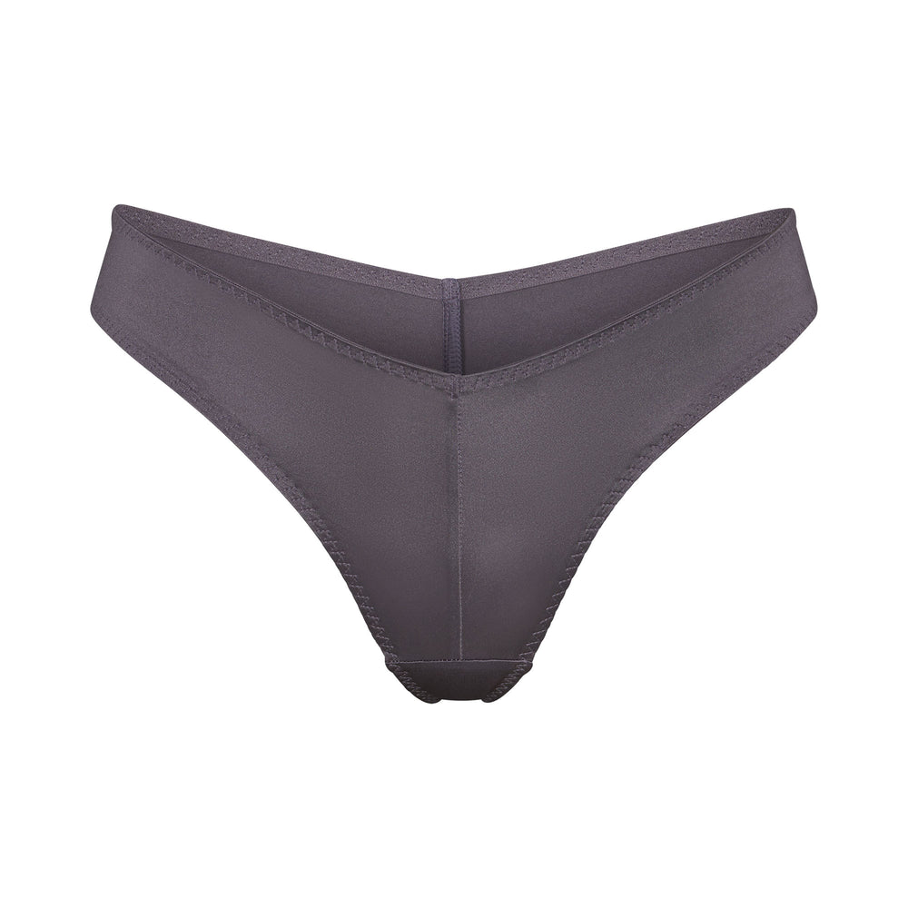 Tanga Skims STRETCH SATIN CHEEKY Violette | 540ZJITCX