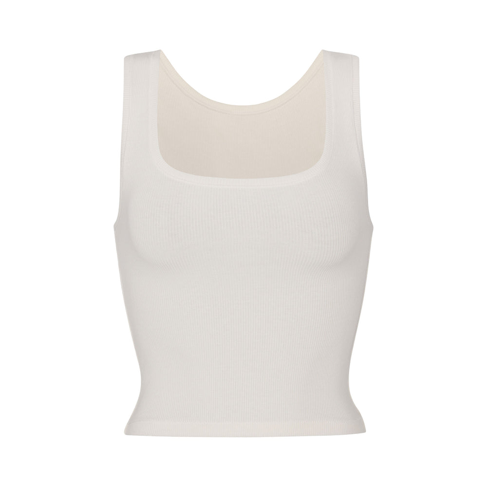 Tank Skims COTTON RIB Blanche | 169FEQLNP