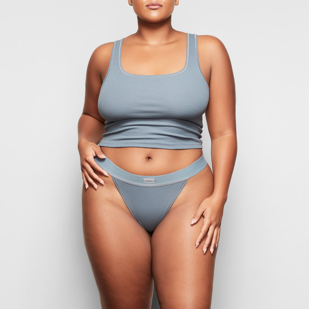 Tank Skims COTTON RIB Bleu | 512JIFYVU