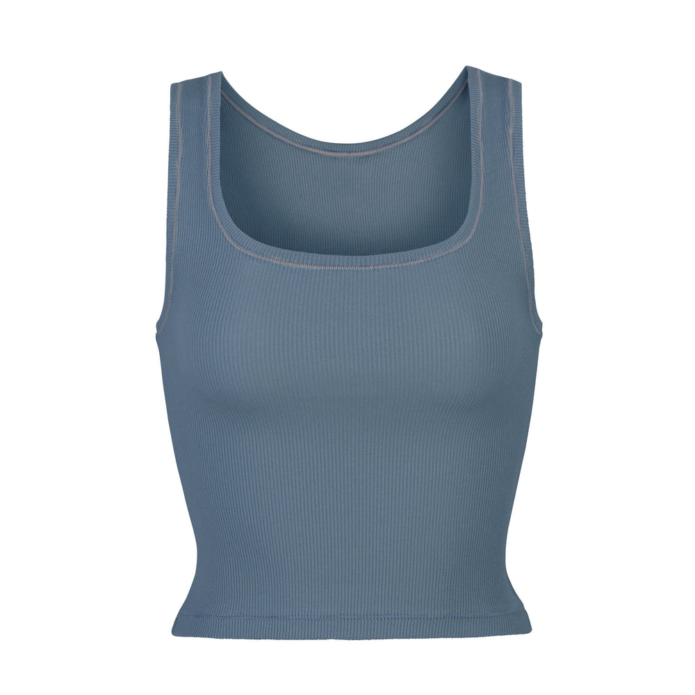 Tank Skims COTTON RIB Bleu | 512JIFYVU