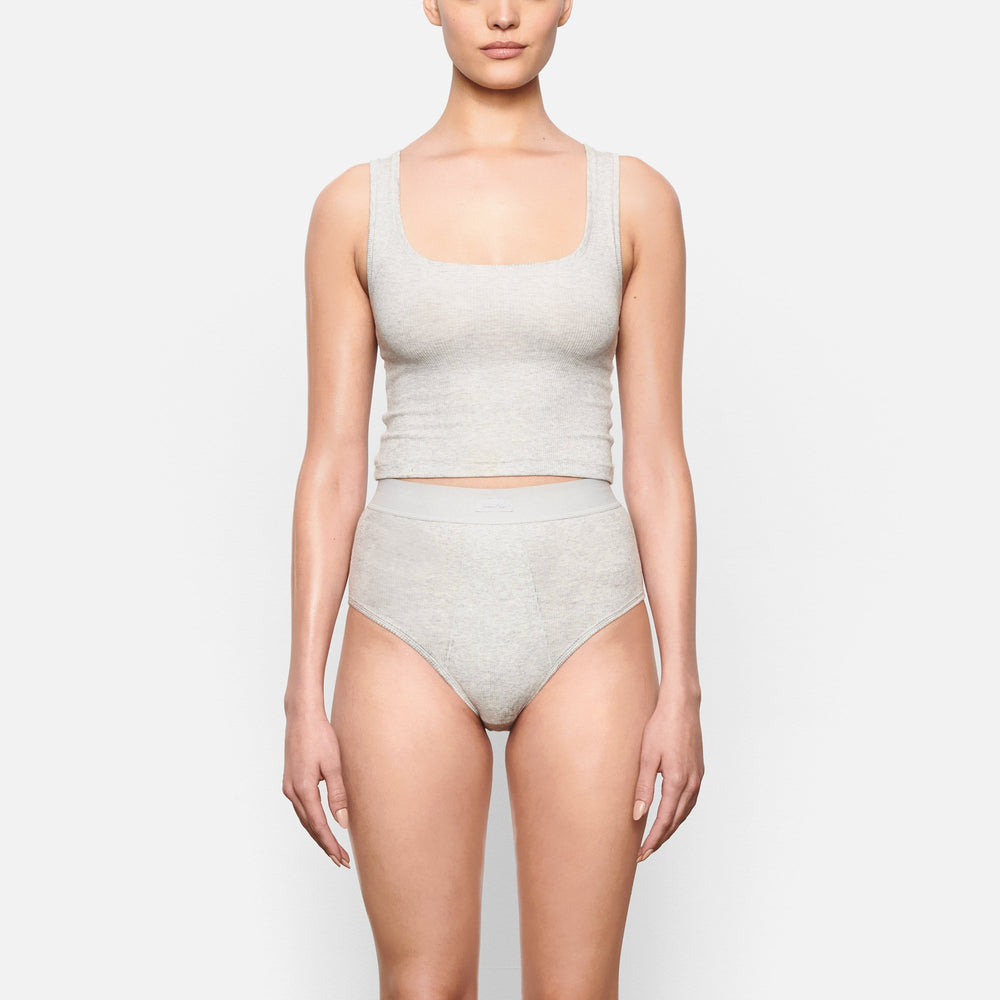 Tank Skims COTTON RIB Grise Clair | 651VMKSYF