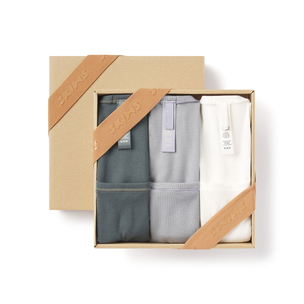 Tank Skims COTTON RIB Pack Multicolore Foncé | 207WEBKMI