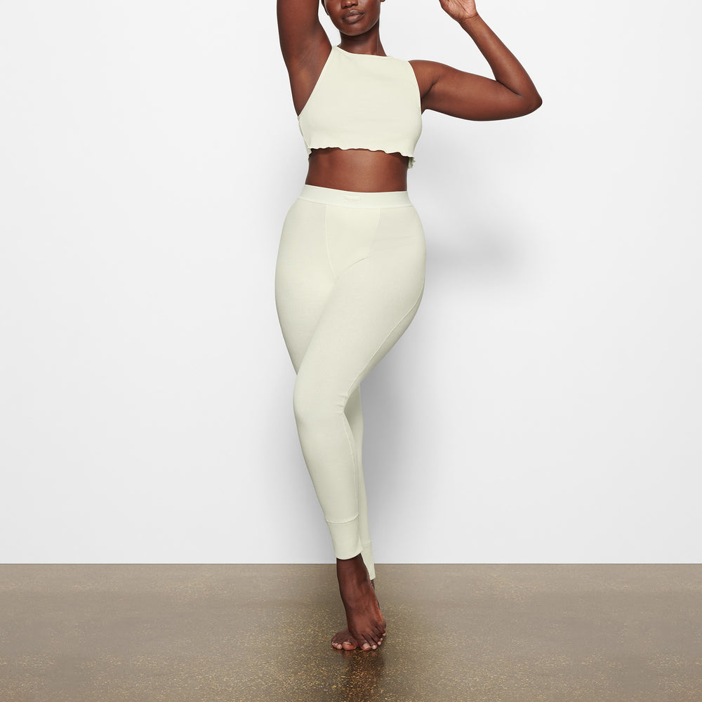 Tank Skims COTTON RIB SUPER CROP Blanche | 735FTACXU