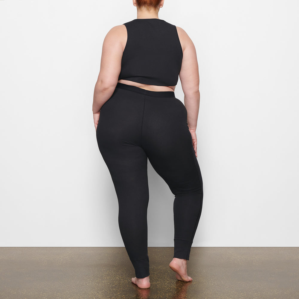 Tank Skims COTTON RIB SUPER CROP Noir | 419ETUROP