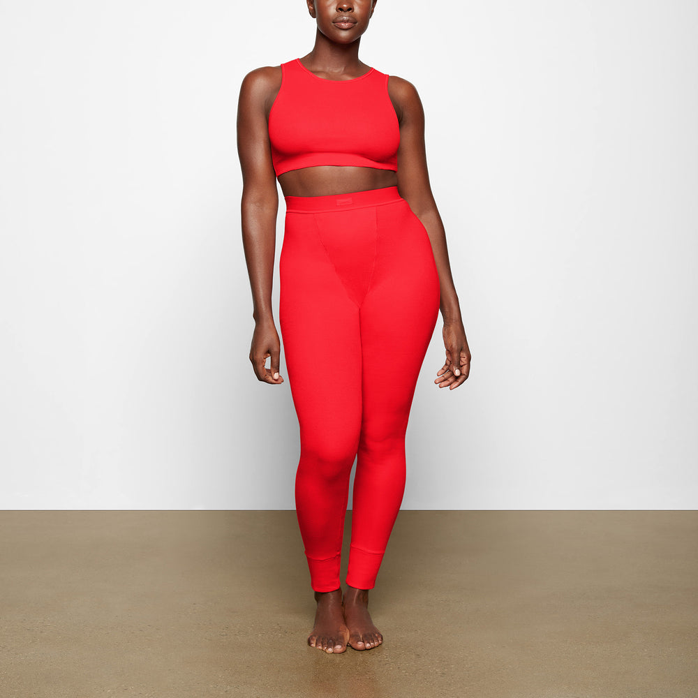 Tank Skims COTTON RIB SUPER CROP Rouge | 056ZUHSTW