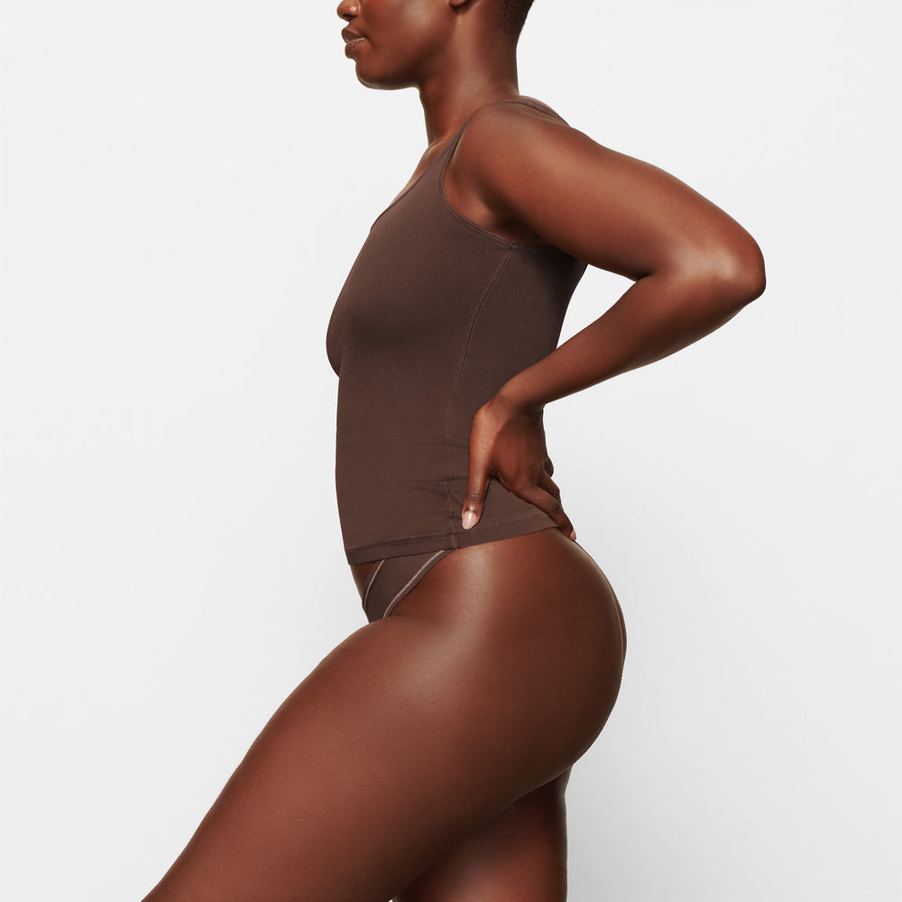 Tank Skims NEW VINTAGE SCOOP NECK Chocolat | 435STVCGJ