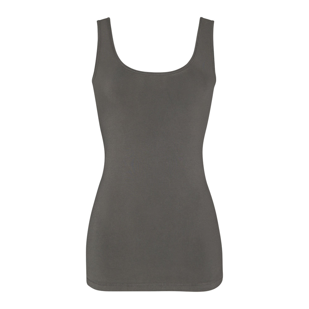 Tank Skims NEW VINTAGE SCOOP NECK Grise Foncé | 835TQFUGR