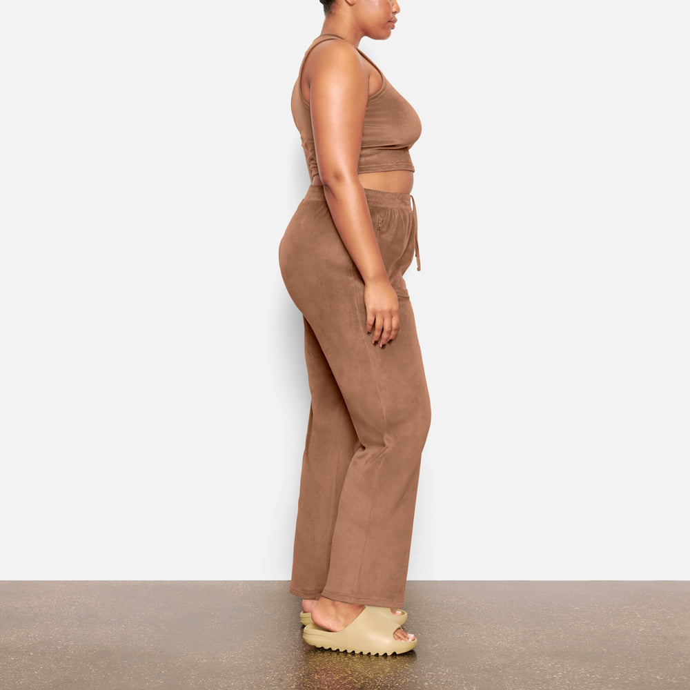 Tank Skims VELOUR CREW NECK Abricot | 802DZCSPX