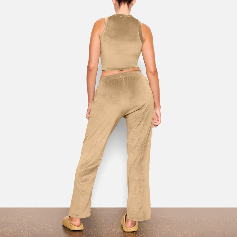 Tank Skims VELOUR CREW NECK Doré | 501GZYKCT