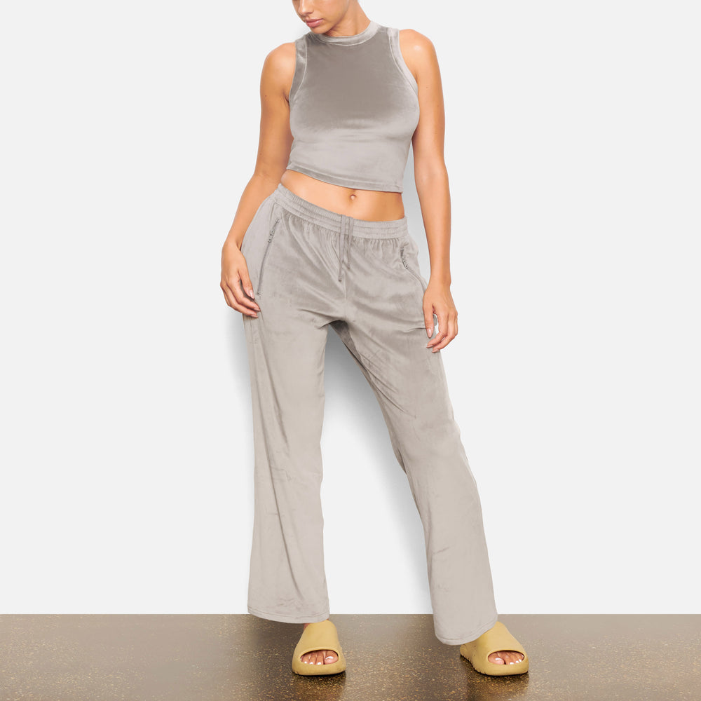 Tank Skims VELOUR CREW NECK Grise | 453JWISUP