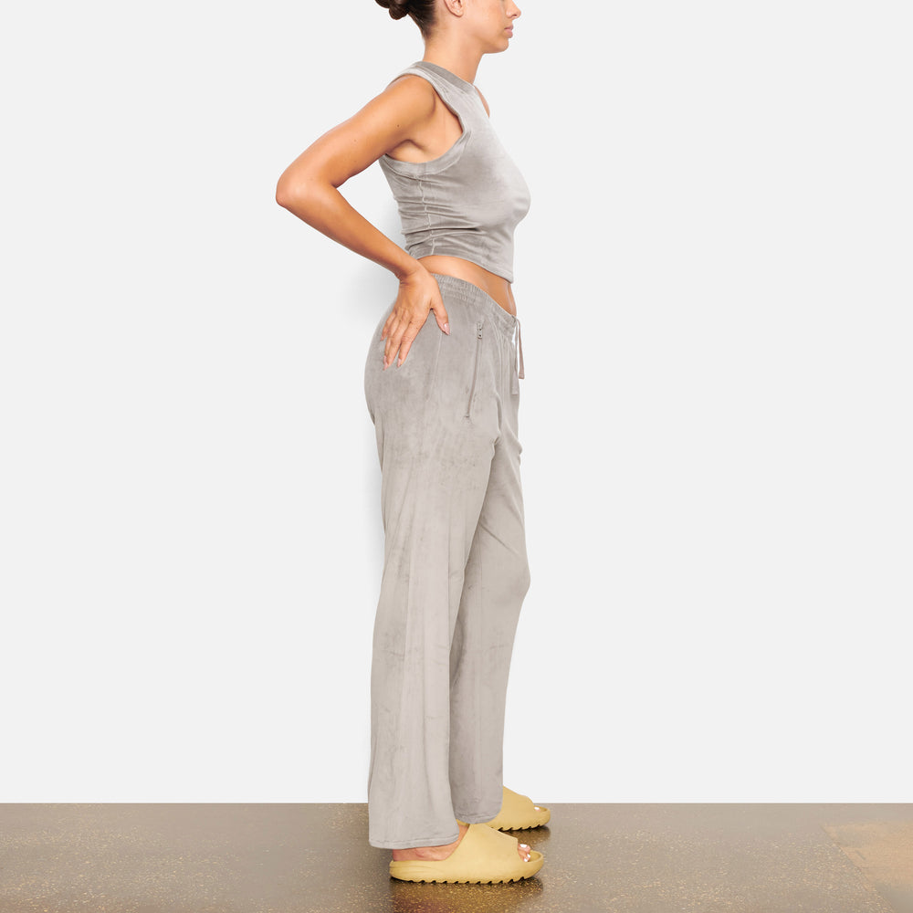 Tank Skims VELOUR CREW NECK Grise | 453JWISUP