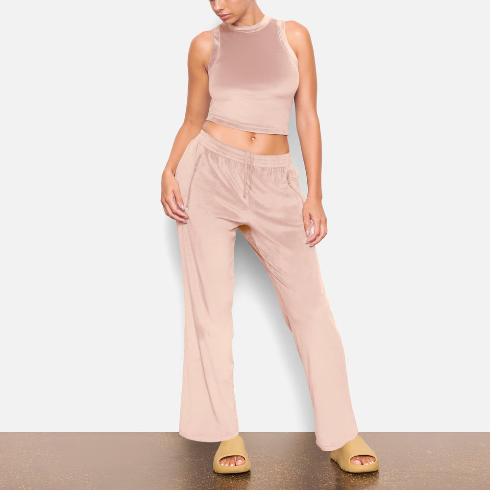 Tank Skims VELOUR CREW NECK Rose Clair | 574VBTYXQ