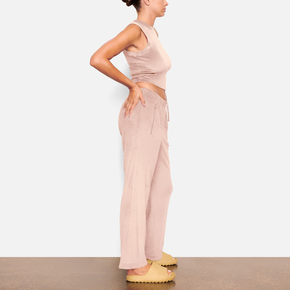 Tank Skims VELOUR CREW NECK Rose Clair | 574VBTYXQ