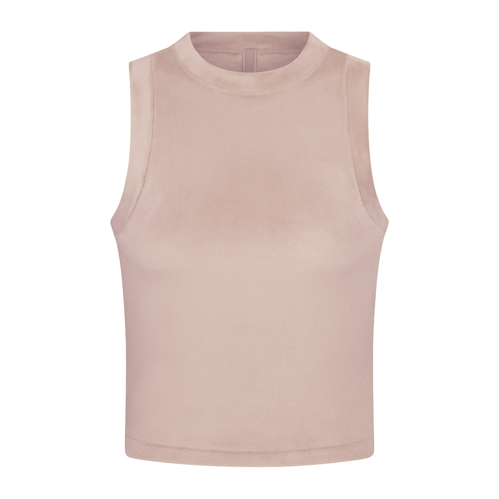 Tank Skims VELOUR CREW NECK Rose Clair | 574VBTYXQ