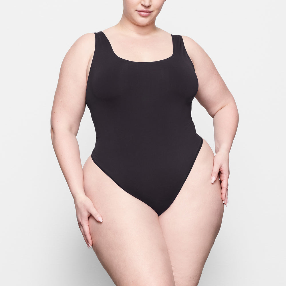 Thong Bodysuit Skims SOFT SMOOTHING Noir | 502OLFHVX