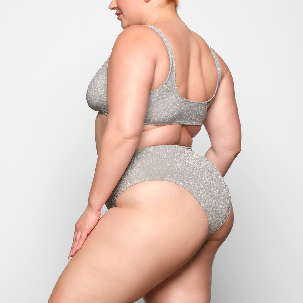 Two Pieces Skims GLITTER SWIM MID WAIST BOTTOM Grise | 906IYLJHA