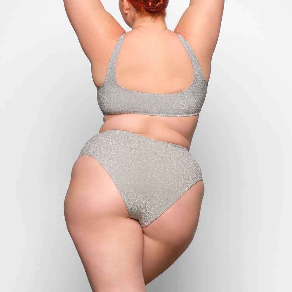 Two Pieces Skims GLITTER SWIM MID WAIST BOTTOM Grise | 906IYLJHA