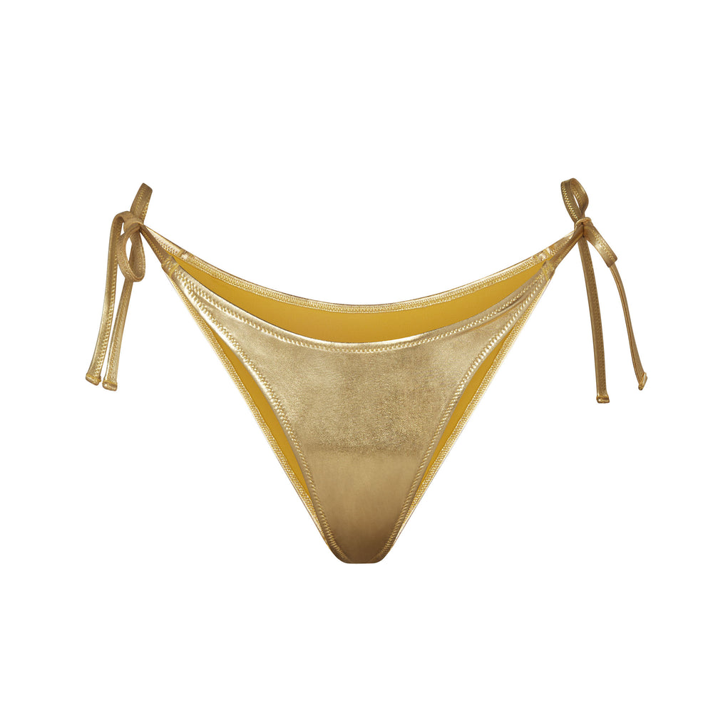 Two Pieces Skims METALLIC SWIM DIPPED TIE BOTTOMS Doré | 087FZTICX