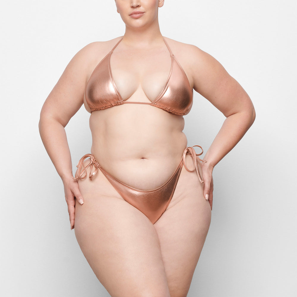 Two Pieces Skims METALLIC SWIM DIPPED TIE BOTTOMS Rose Doré | 435XTKZPV