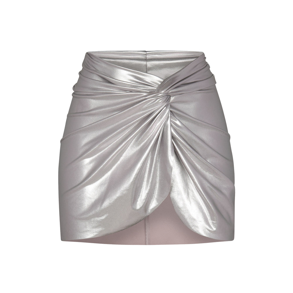 Two Pieces Skims METALLIC SWIM SARONG MINI SKIRT Grise | 690FZNAPW