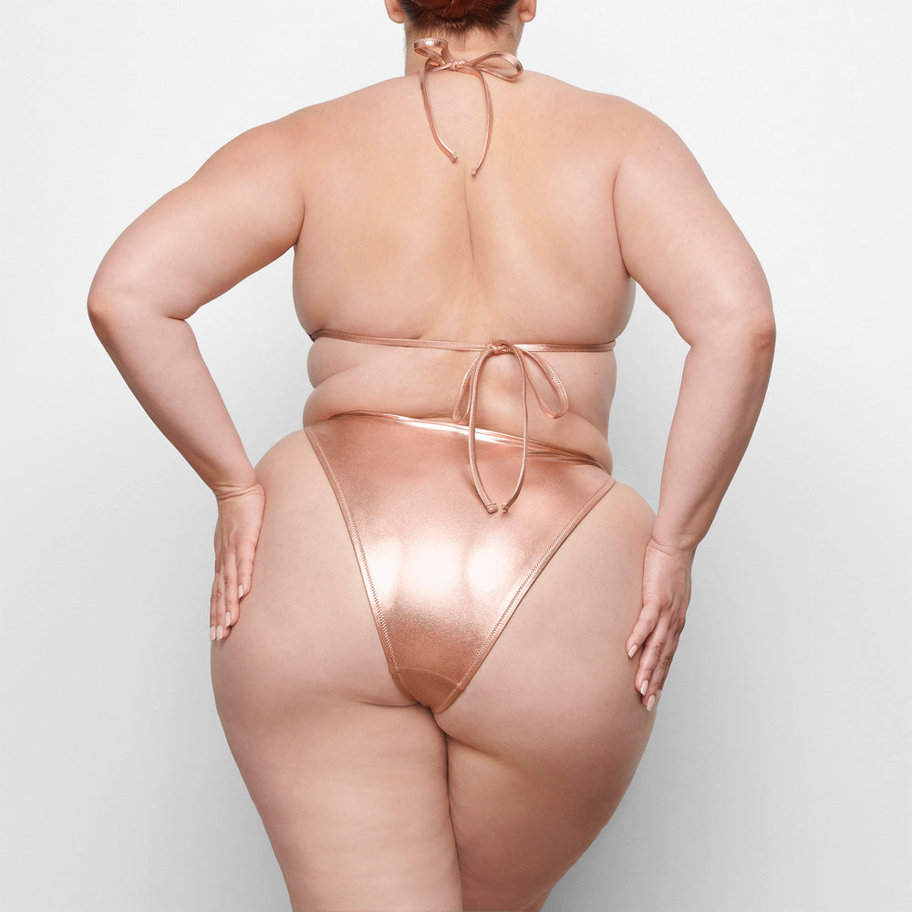 Two Pieces Skims METALLIC SWIM TRIANGLE TOP Rose Doré | 612FQYSHO