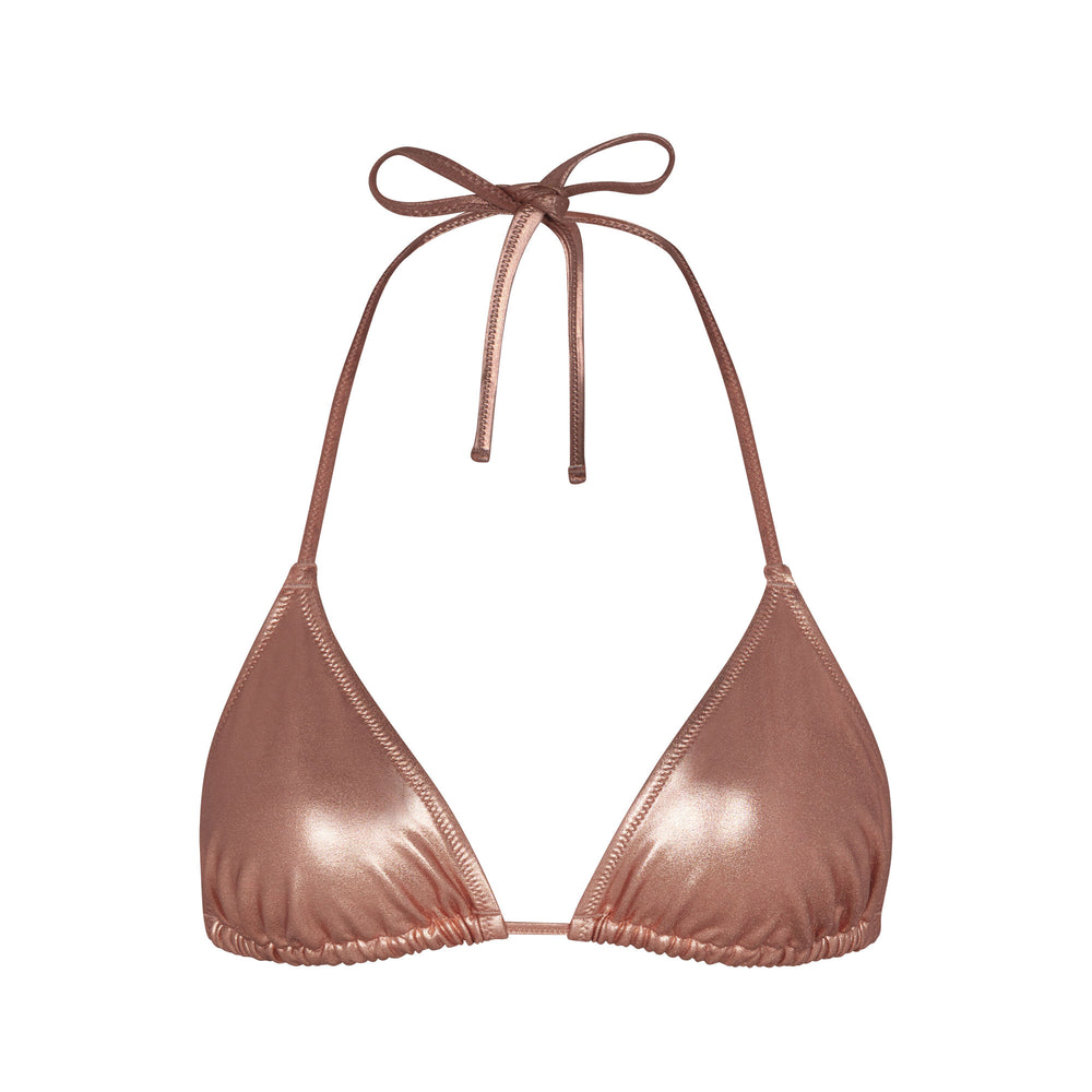 Two Pieces Skims METALLIC SWIM TRIANGLE TOP Rose Doré | 612FQYSHO