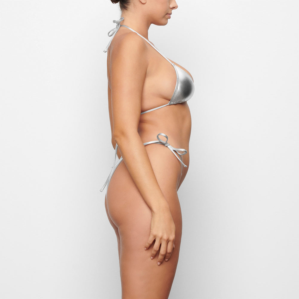 Two Pieces Skims METALLIC SWIM TRIANGLE TOP Grise | 937HXOBGC