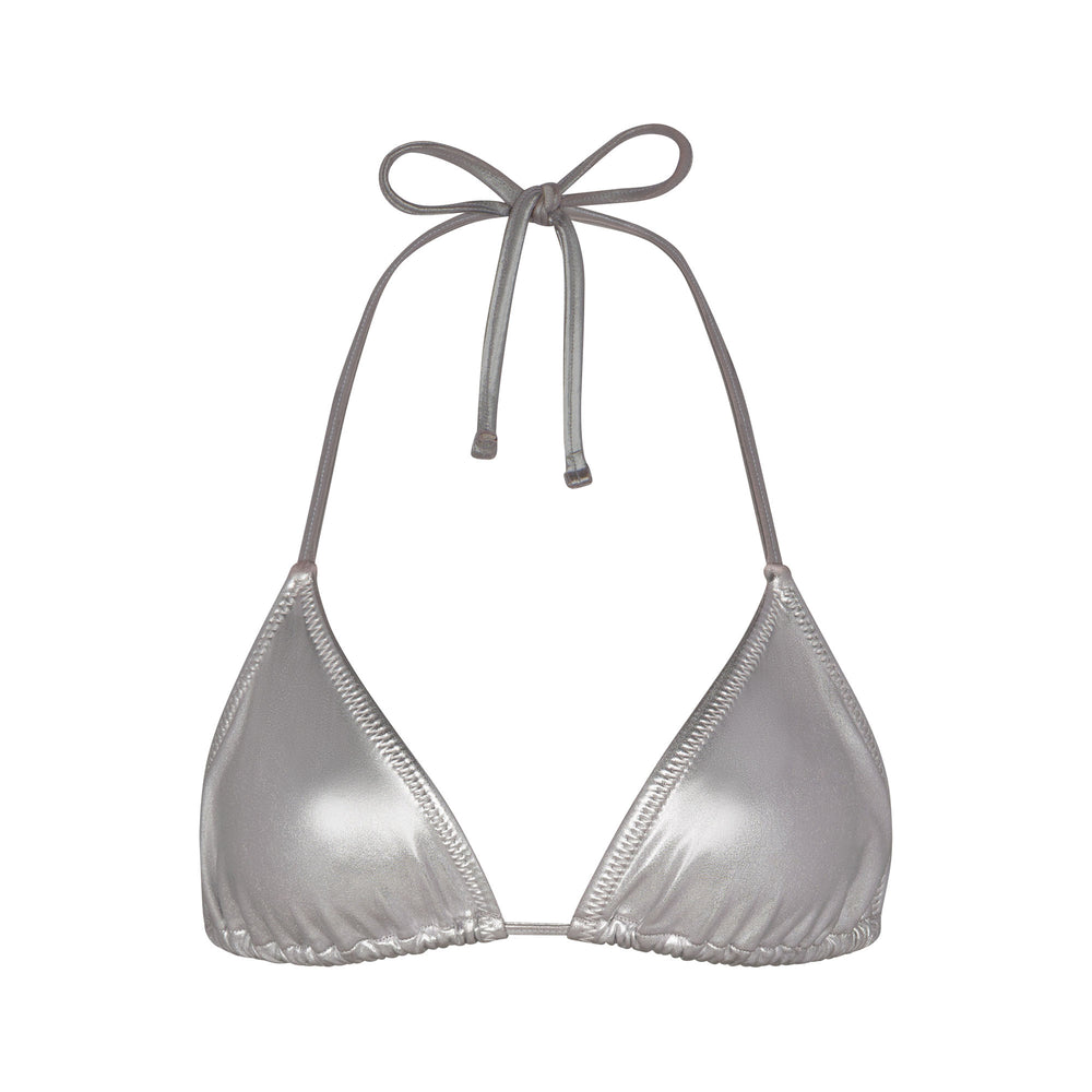 Two Pieces Skims METALLIC SWIM TRIANGLE TOP Grise | 937HXOBGC