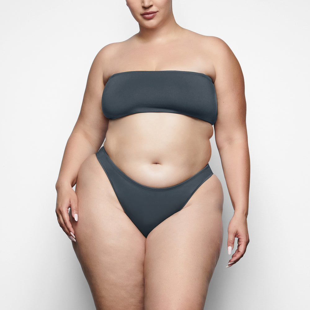 Two Pieces Skims SHAPING SWIM BANDEAU BIKINI TOP Grise Foncé | 283KCHSQU