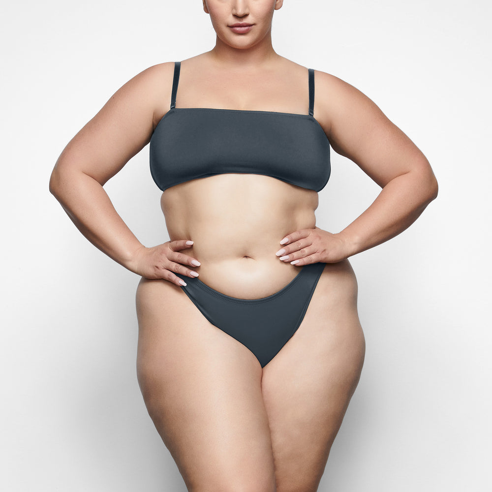 Two Pieces Skims SHAPING SWIM BANDEAU BIKINI TOP Grise Foncé | 283KCHSQU