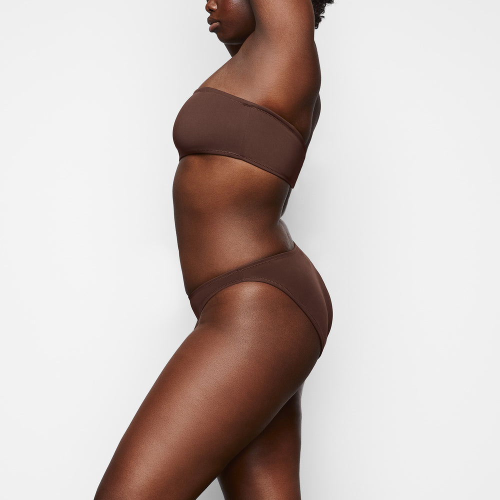 Two Pieces Skims SHAPING SWIM BANDEAU BIKINI TOP Chocolat | 826ZCPONJ