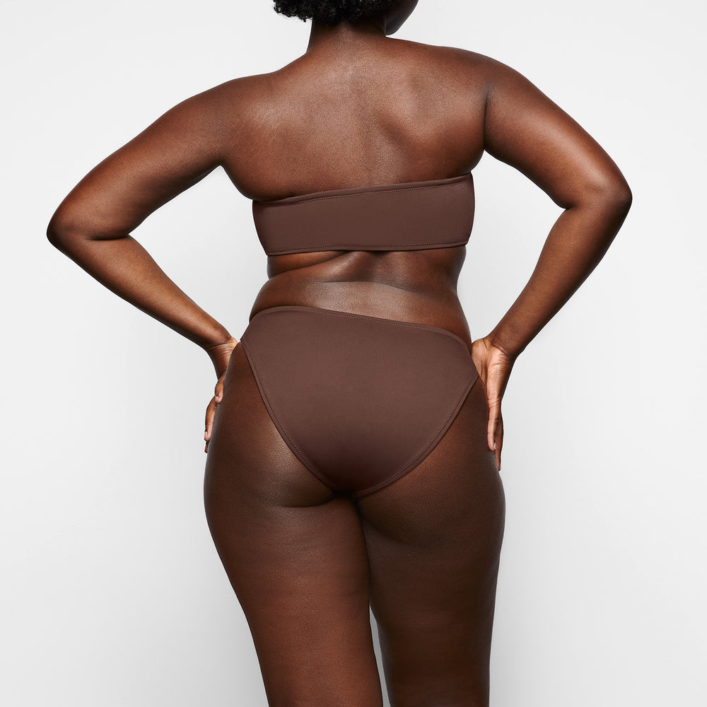 Two Pieces Skims SHAPING SWIM BANDEAU BIKINI TOP Chocolat | 826ZCPONJ