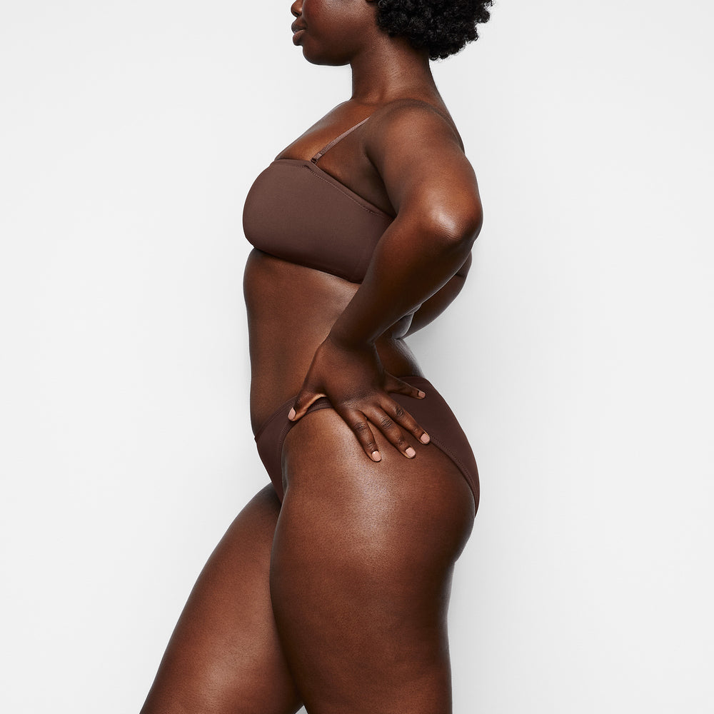 Two Pieces Skims SHAPING SWIM BANDEAU BIKINI TOP Chocolat | 826ZCPONJ