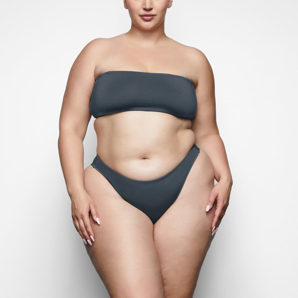 Two Pieces Skims SHAPING SWIM DIPPED BIKINI BOTTOM Grise Foncé | 127GVNFSH