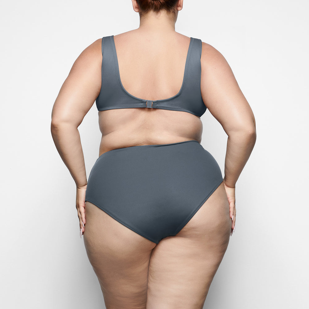 Two Pieces Skims SHAPING SWIM HIGH WAIST BIKINI BOTTOM Grise Foncé | 184KIOEDC